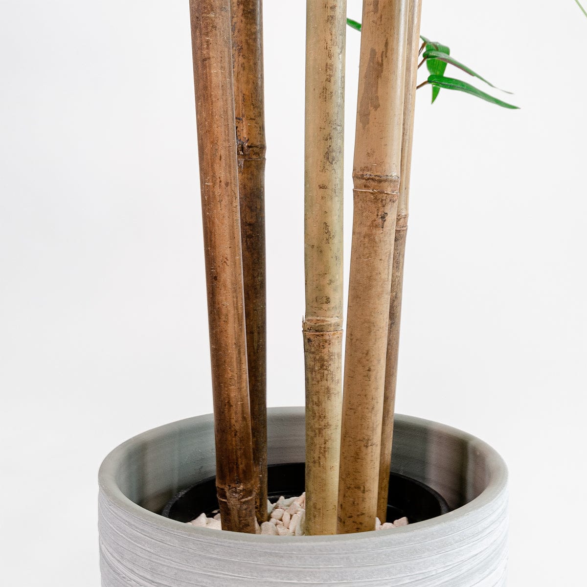 Artificiel Bambou Arbre Plante Artificielle 100 150 180 CM Tiges De Bambou  Artificiel Avec Feuilles Et Base, Fausses Plantes De Sol Bambou Clôture
