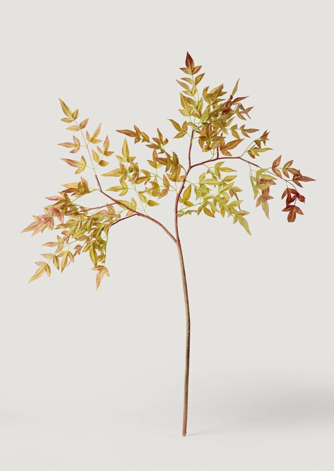 Branche de feuilles de nandina artificielle